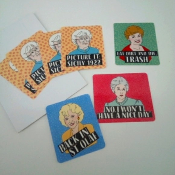 New Golden Girls Stickers 4 Sofia 1 Dorothy 1 Blanche 1 Rose - Picture 1 of 7